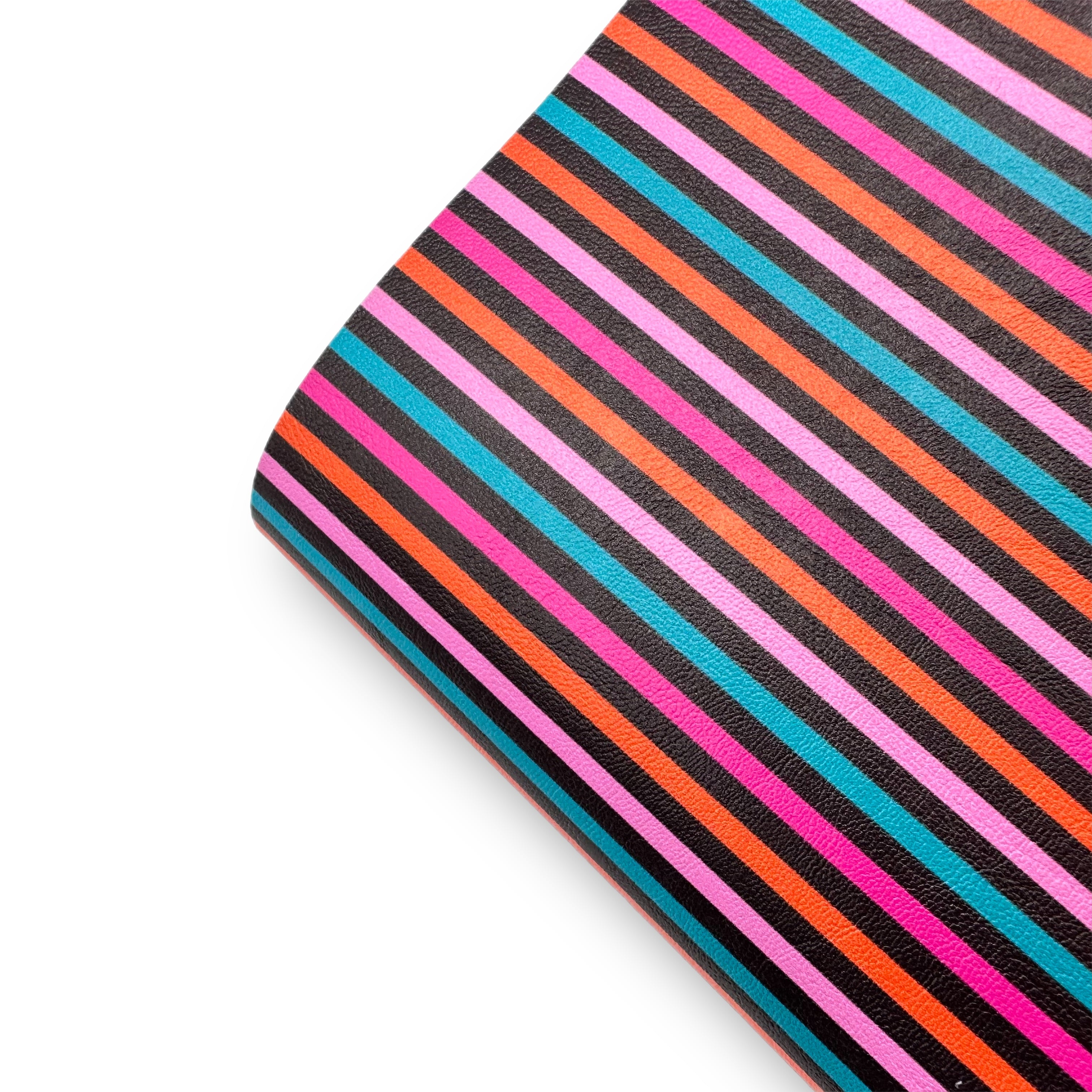 Girly Hallo Stripes Premium Faux Leather Fabric Sheets - Eliza Henri