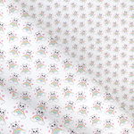 Kitty Peeka Pastel Rainbow Canvas Lux Premium Printed Fabric- 3 Sizes - Eliza Henri