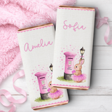 VALENTINES-  PINK BUNNY LOVE MAIL- CHOCOLATE WRAPPERS