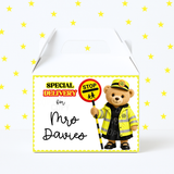 Lollipop Lady Treat Box Labels
