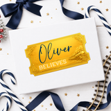 Christmas Train Golden Tickets- Magnetic Box Toppers - Eliza Henri