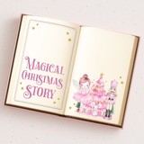 PINK NUTCRACKER MAGICAL CHRISTMAS STORY BOOK- MAGNETIC BOX TOPPER