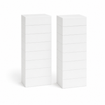 BULK PACKS- WHITE MAGNETIC BOXES- LARGE- PACK OF 7 or 14 - Eliza Henri