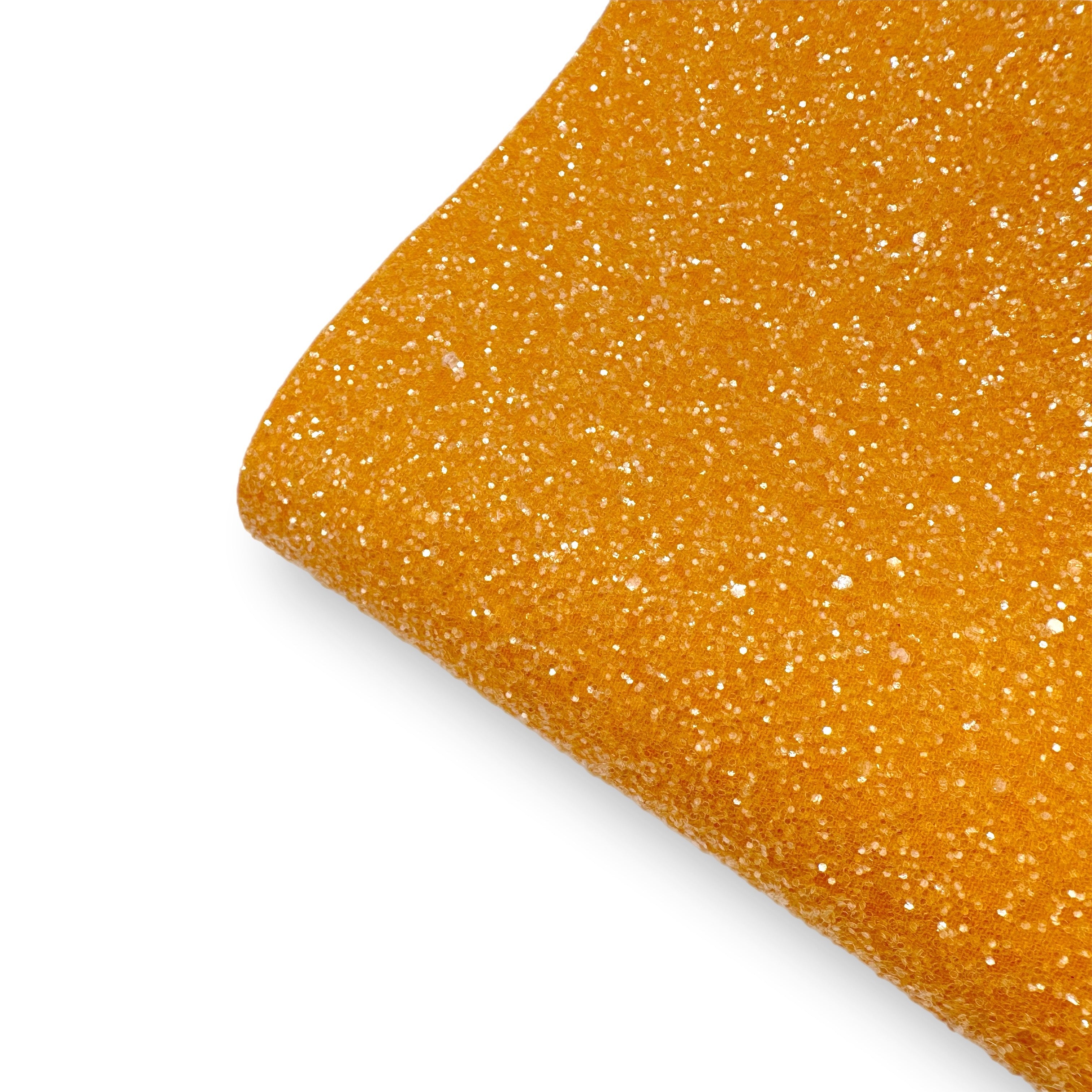 Mustard Sugar Coated Core Lux Premium Chunky Glitter Fabric - Eliza Henri