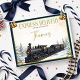 Navy Express Train- Magnetic Box Toppers - Eliza Henri