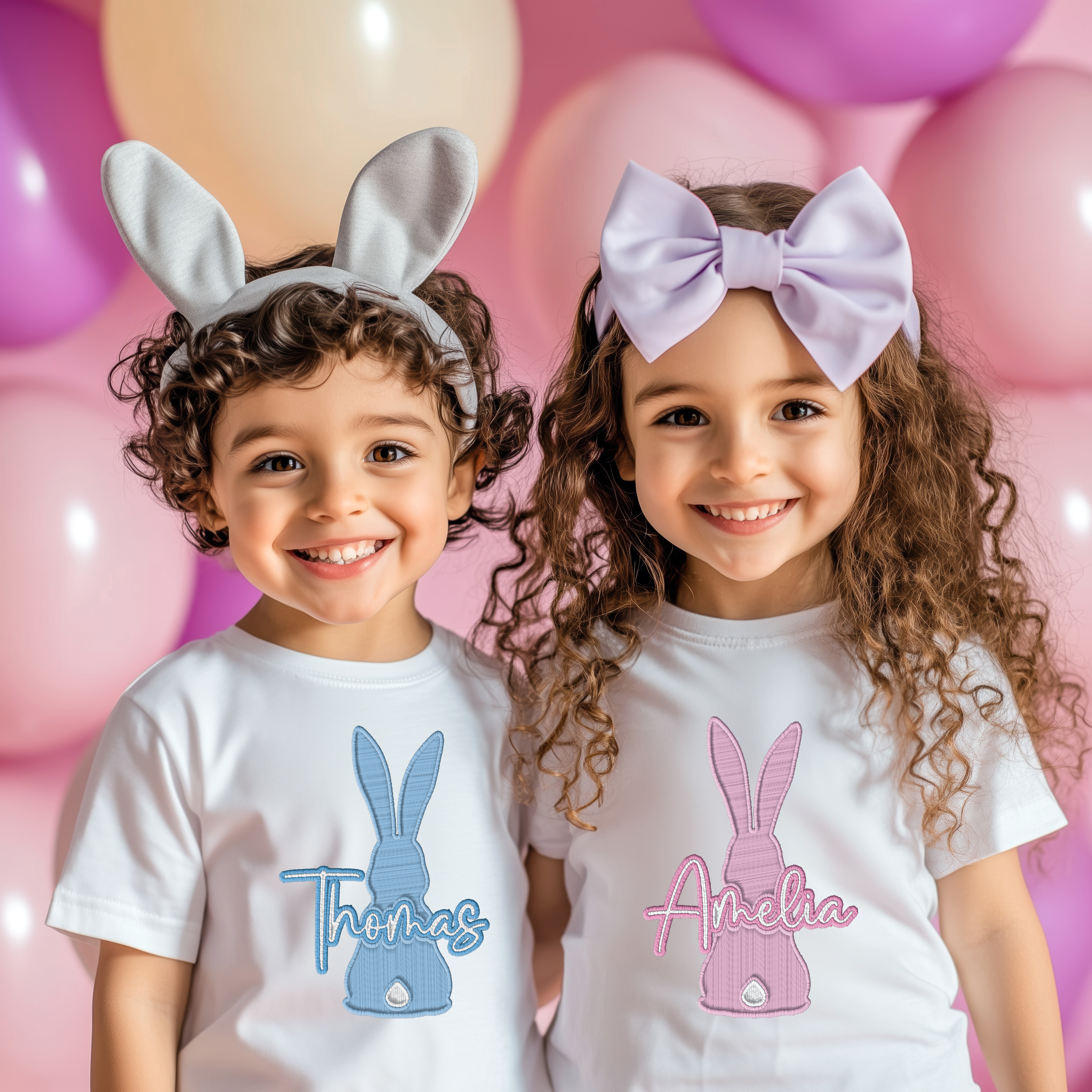 CUSTOM DTF TRANSFER - EMBROIDERY EFFECT- BUNNY BUMS - Eliza Henri