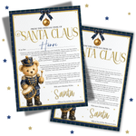 Premium Santa Claus Traditional Letter- Nutcracker Teddy Bear - Eliza Henri