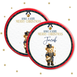 Merry Christmas Nutcracker Teddy Bear | Chocolate Tub Topper - Eliza Henri