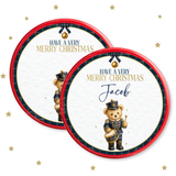 Merry Christmas Nutcracker Teddy Bear | Chocolate Tub Topper