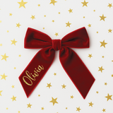 CUSTOM DTF | GOLD GLITTER HAIR BOW NAMES (FOR VELVET BOWS)