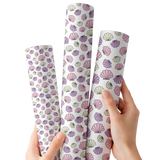 Pastel Sea Shells | Premium Faux Leather Fabric