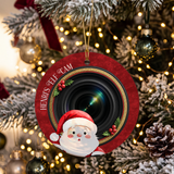 Santa Cam Faux Leather Baubles- Pre-Cut