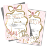 Nice List Certificates - Pink Carousel Edition 2026- A4 Premium Card