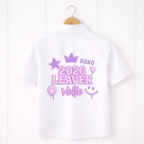 custom leavers dtf transfers for school shirts