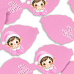 I'm Back Elf Bow- Pink | Pre Cut DIY Hair Bow Loops - Eliza Henri