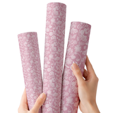Pretty Pink Lace | Premium Faux Leather Fabric