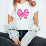 Pink Bow Pencil Teacher DTF Full Colour Transfers