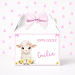 EASTER - LITTLE LAMB- PINK - TREAT BOX LABEL - Eliza Henri