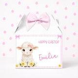 EASTER - LITTLE LAMB- PINK - TREAT BOX LABEL - Eliza Henri