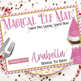 PINK MAGICAL ELF MAT | PREMIUM LEATHERETTE PLACEMATS