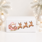 Pink Santa's Sleigh- Feature Front Decals