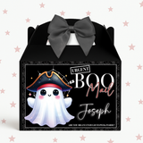 Pirate Captain Ghost Treat Box Labels- UV Decal