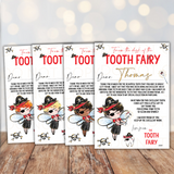 Pirate Tooth Fairy Boy Certificates- A4 Premium Card - Eliza Henri
