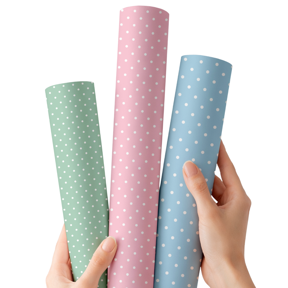 Baby Polka Dots | Premium Faux Leather Fabric - Eliza Henri