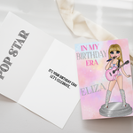 Popstar 'In my Birthday Era' Dolly- Premium Personalised Birthday Cards - Eliza Henri