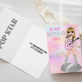 Popstar 'In my Birthday Era' Dolly- Premium Personalised Birthday Cards - Eliza Henri