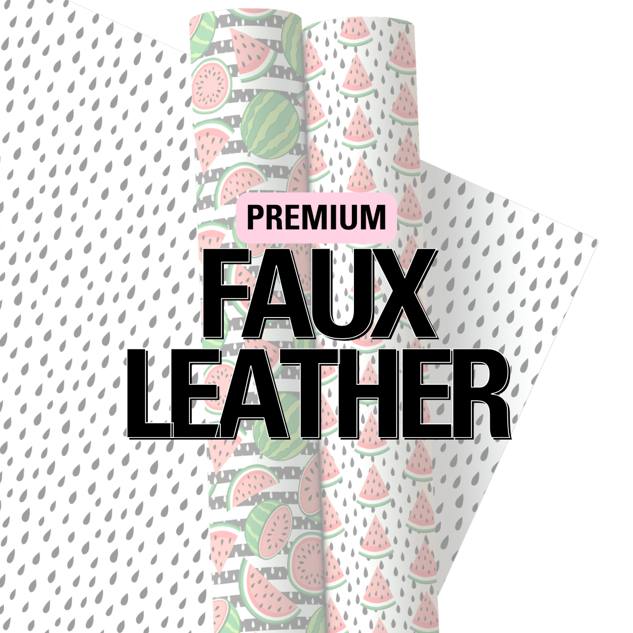 Premium Faux Leather fabric for bow making