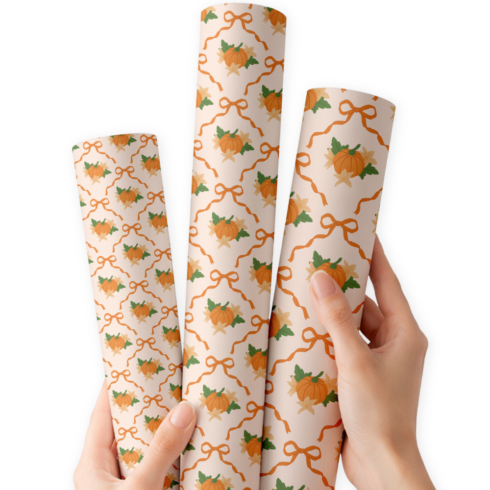 Pumpkin Bow | Premium Faux Leather Fabric