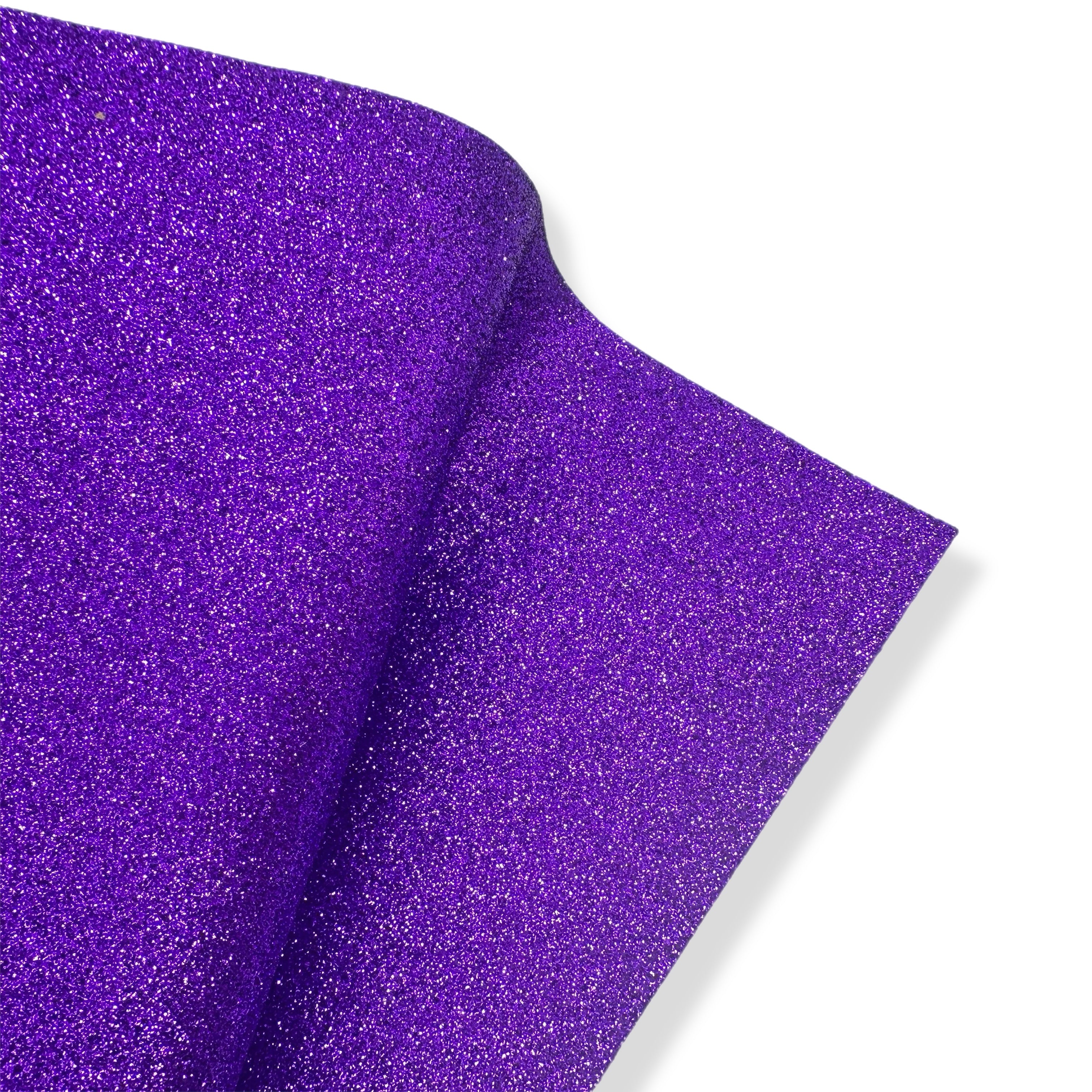 purple premium fine glitter fabric sheets for bow making
