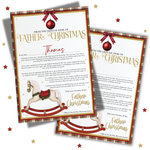 Premium Father Christmas Traditional Letter- Rocking Horse - Eliza Henri