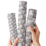 Rose & Peony Silver Bouquets | Premium Faux Leather Fabric