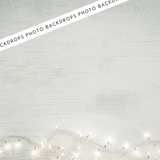 Twinkle & Timber- Frosted White  Canvas/PVC Photography Backdrop