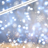 Snowflakes & Sparkles Canvas/PVC Photography Backdrop