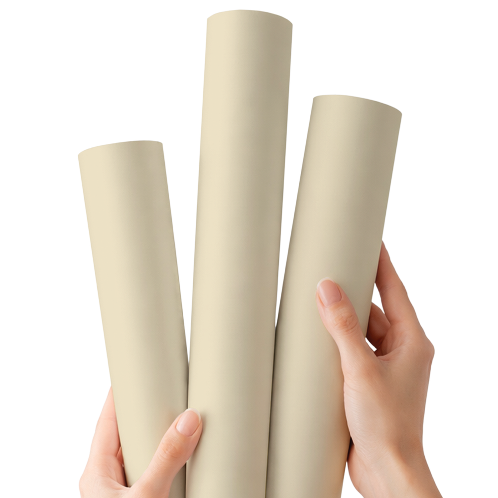 So Creamy - Core colour Premium Faux Leather Fabrics - Eliza Henri