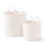 Soft White Felt Trugs