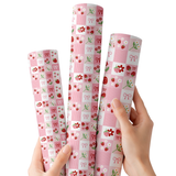 Strawberry Patchwork | Premium Faux Leather Fabric