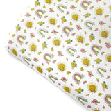 Summer Rainbows Premium Faux Leather Fabric Sheets - Eliza Henri
