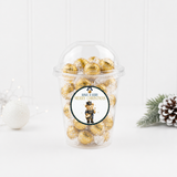 Christmas Solvent Stickers- Teddy Bear Nutcracker- Pack of 5