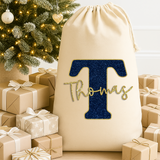 CUSTOM DTF TRANSFER - NAVY & GOLD ALPHABET