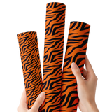 Tiger Tea Party | Premium Faux Leather Fabric