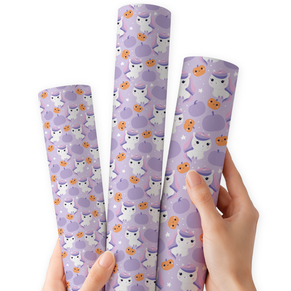 Unicorn Halloween | Premium Faux Leather Fabric