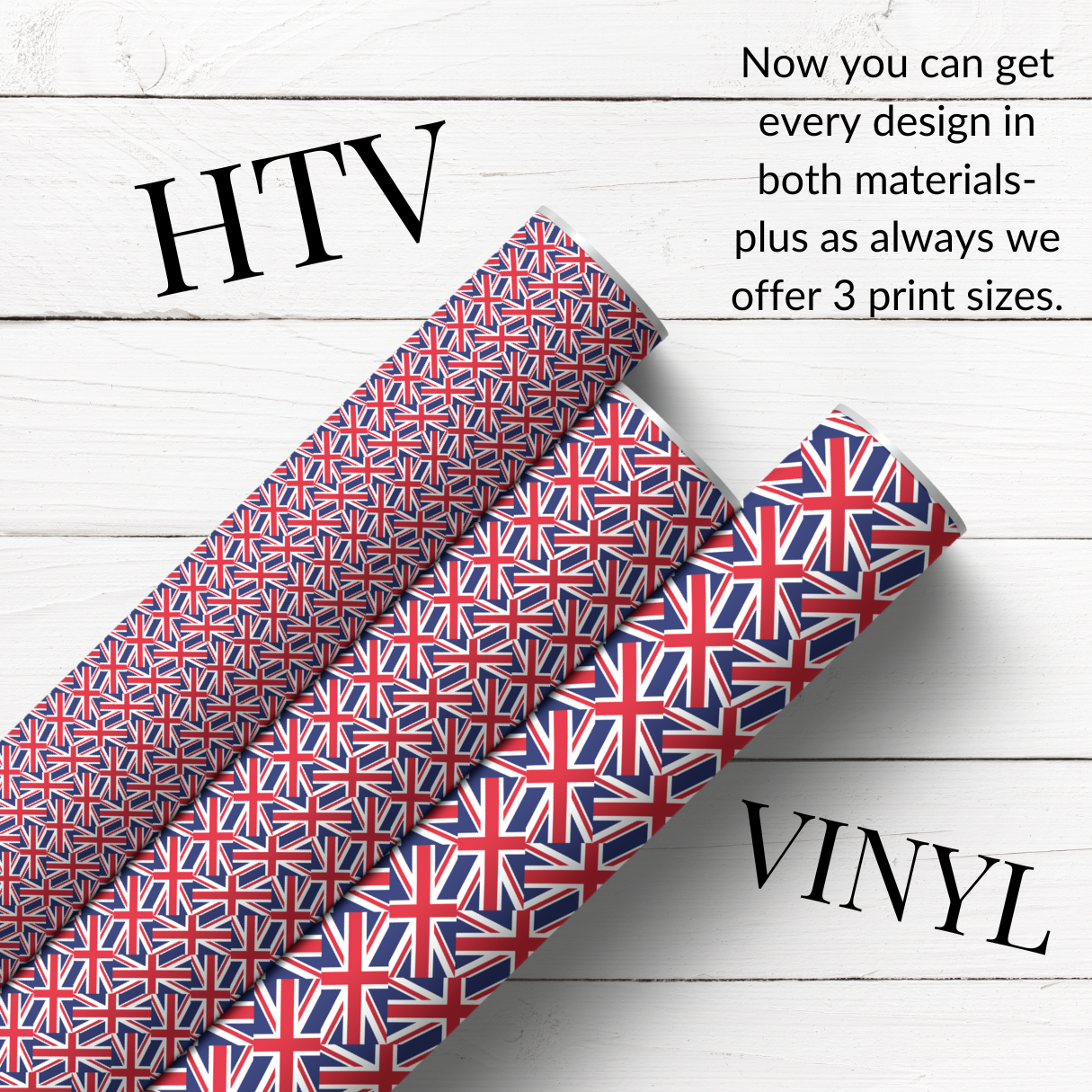 UNION JACK FLAGS PATTERNED HTV & SELF ADHESIVE VINYL - Eliza Henri