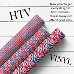 UNION JACK FLAGS PATTERNED HTV & SELF ADHESIVE VINYL - Eliza Henri