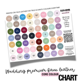 The Wedding Edit - Premium Faux Leather Colour Chart- 50+ New Shades
