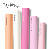 The Wedding Collection- Core Colour Premium Faux Leather Fabric Sheets