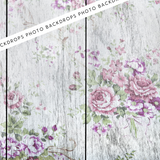 Blossom Cottage Wooden Effect | Canvas/PVC Photography Backdrop